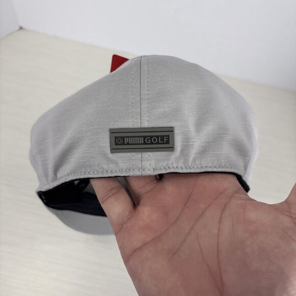 Puma Golf Driver Cap FlexFit Size S/M Small/Medium Light Gray NWT - Picture 3 of 5